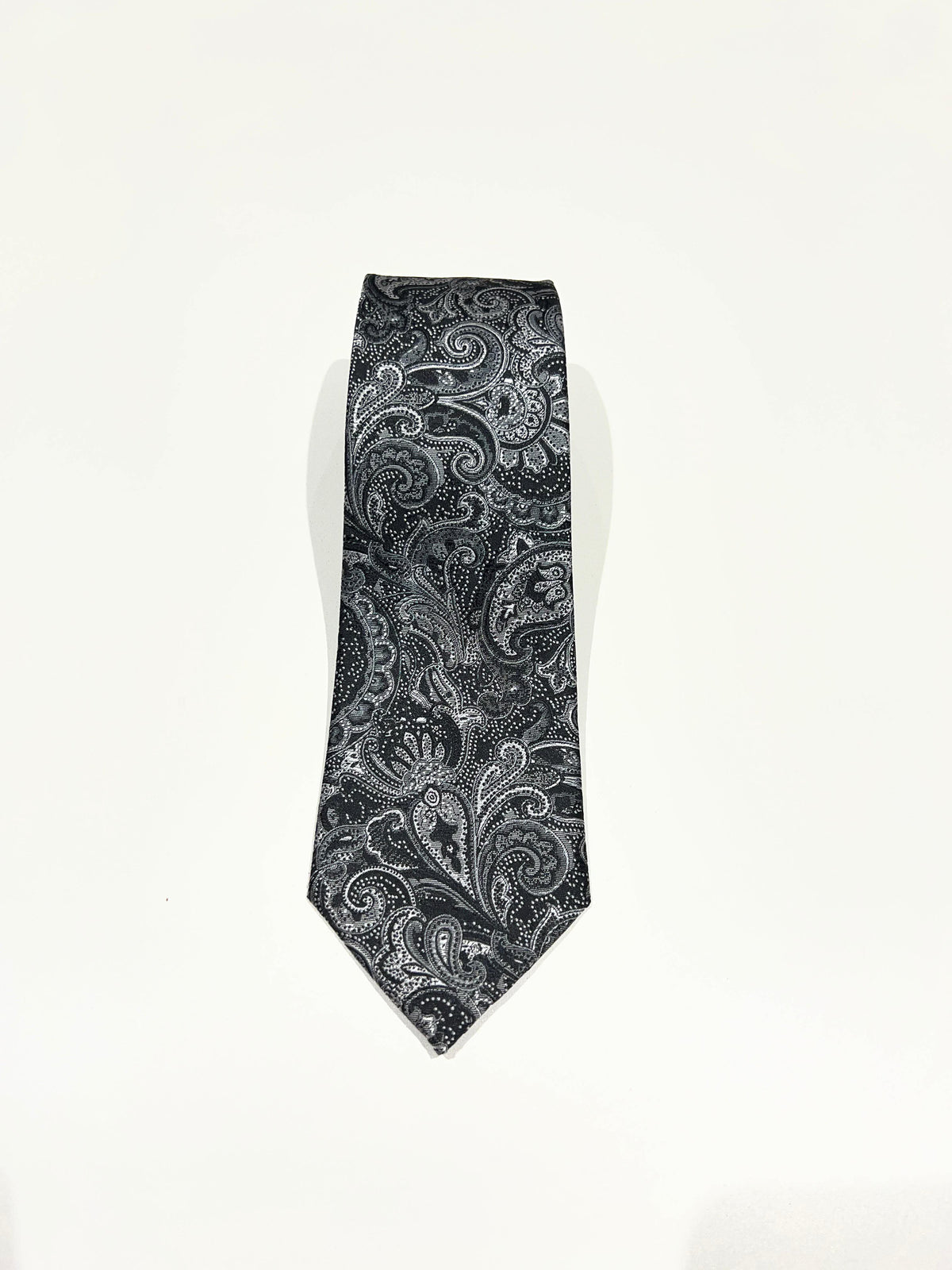 Corbata Paisley negra