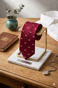 Corbata burdeos perros teckel