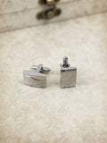 GEMELOS RECTANGULARES COLOR PLATA Nº3