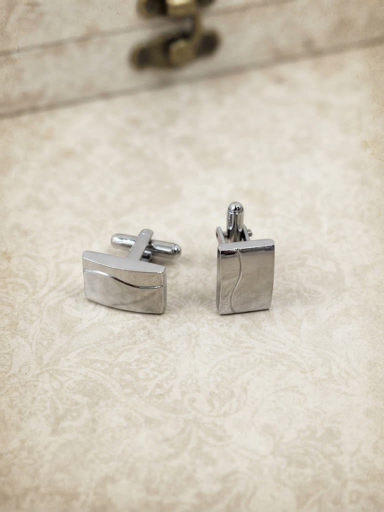 GEMELOS RECTANGULARES COLOR PLATA Nº3