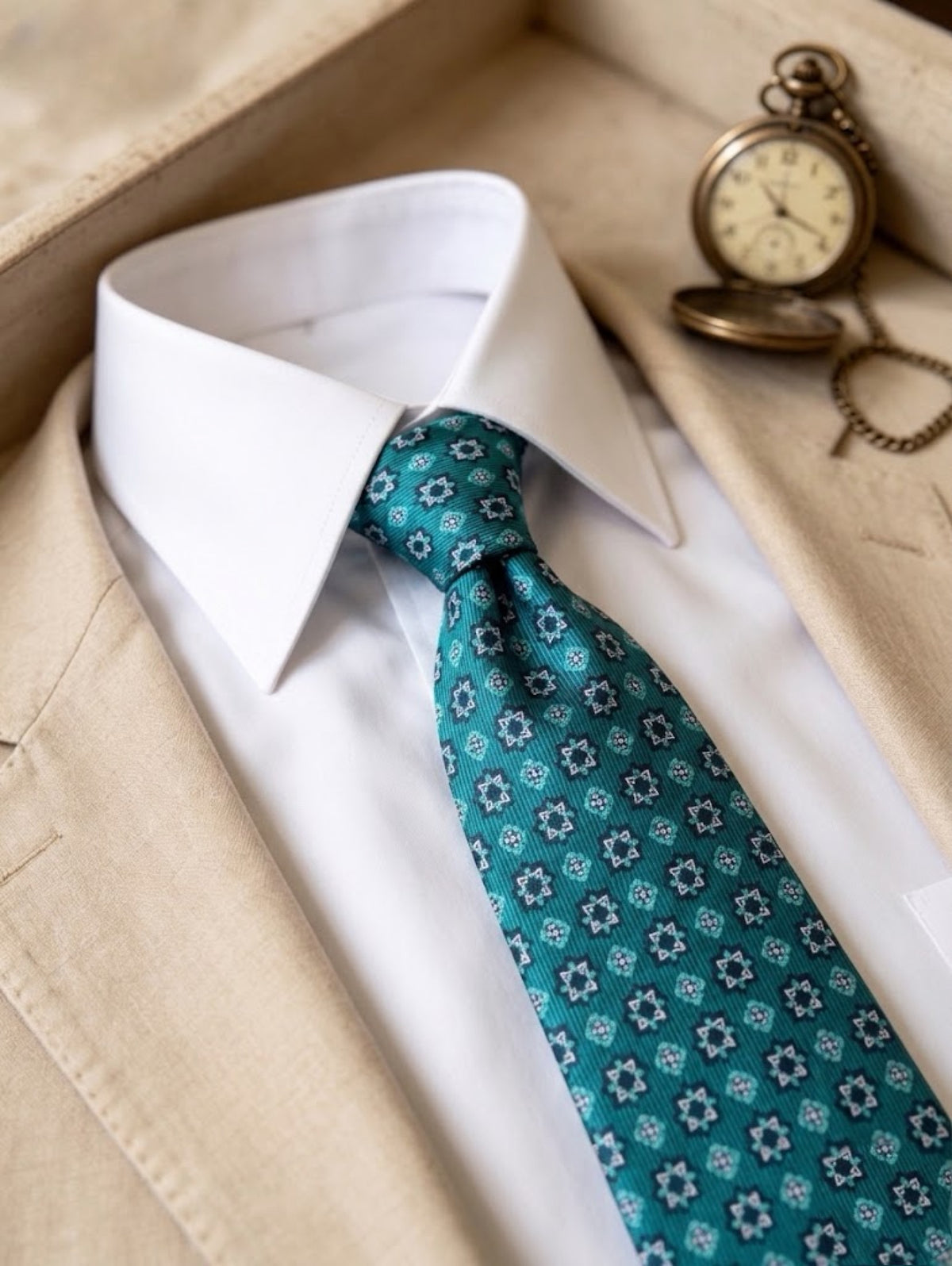 Corbata estampado Vintage
