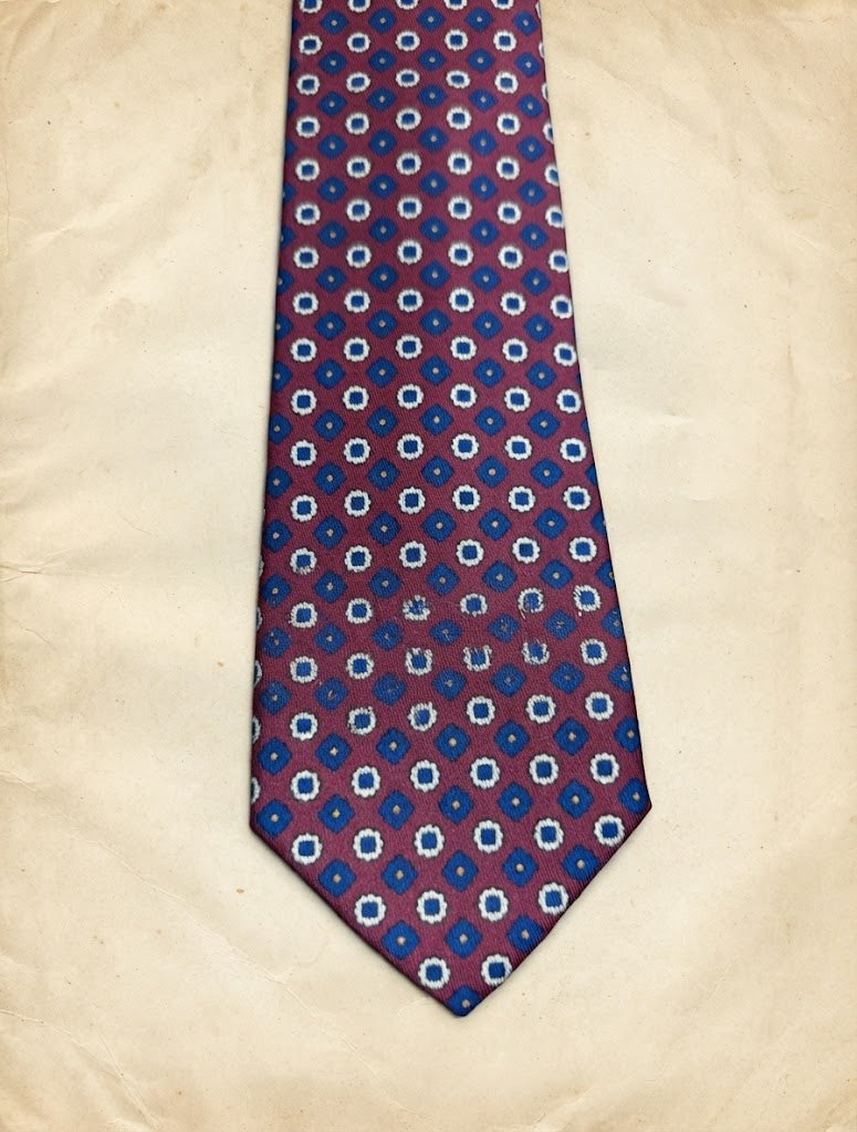 Corbata con estampado vintage