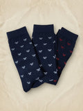 Pack de 3 calcetines raquetas marino
