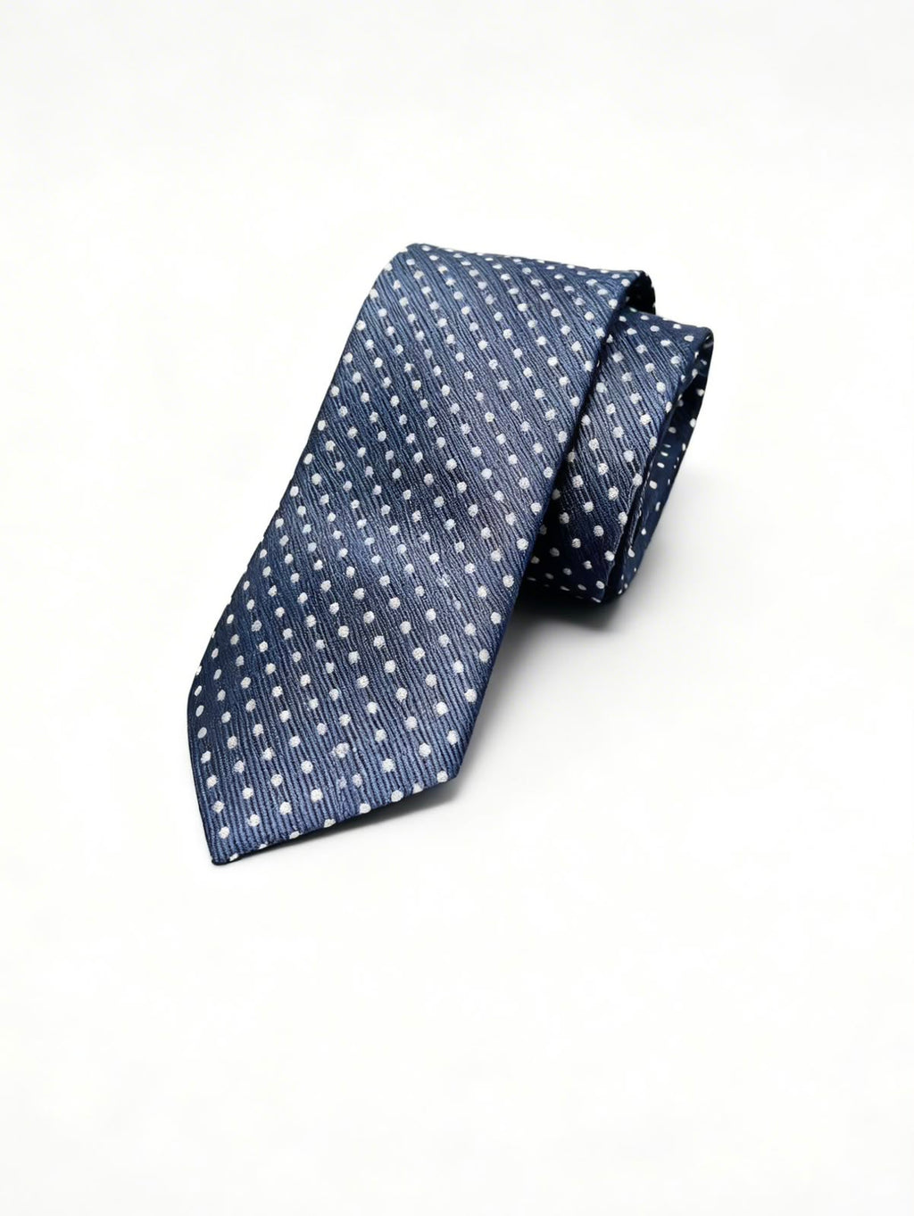 Corbata lunares blancos